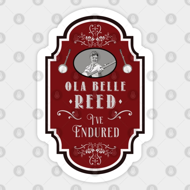 Olla Belle Reed Old Time Music Bluegrass T-Shirt Sticker by blackjackdavey